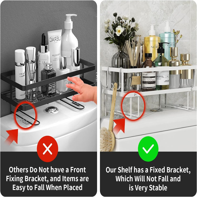 Rebrilliant Mayce Metal Bathroom Shelves Wayfair Canada